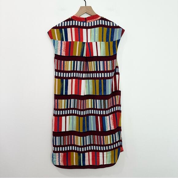 Anthropologie Maeve Au Revoir Dress Retro Mini Colorful Classic size 4 - Picture 3 of 8